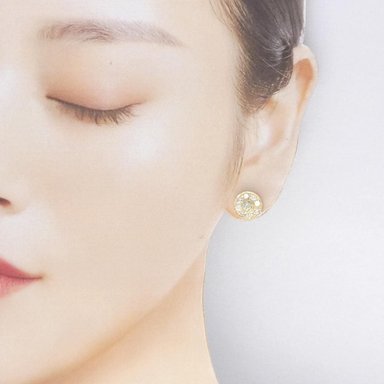 K18YG ダイヤモンド ピアス 1.40CT