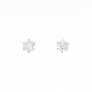 【リメイク】PT/ST ダイヤモンド ピアス 0.504CT 0.513CT E VS2 3EXT H&C