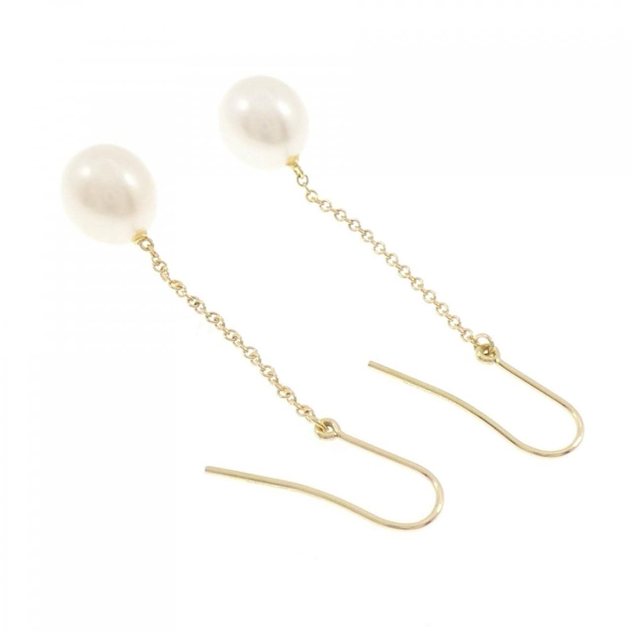 ティファニー パール バイザヤード チェーン ピアス 8mm