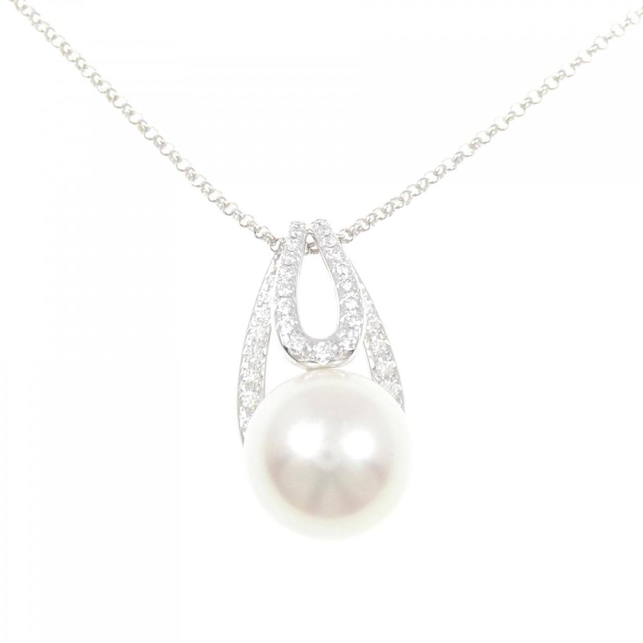 タサキ 白蝶パール ネックレス 14.4mm