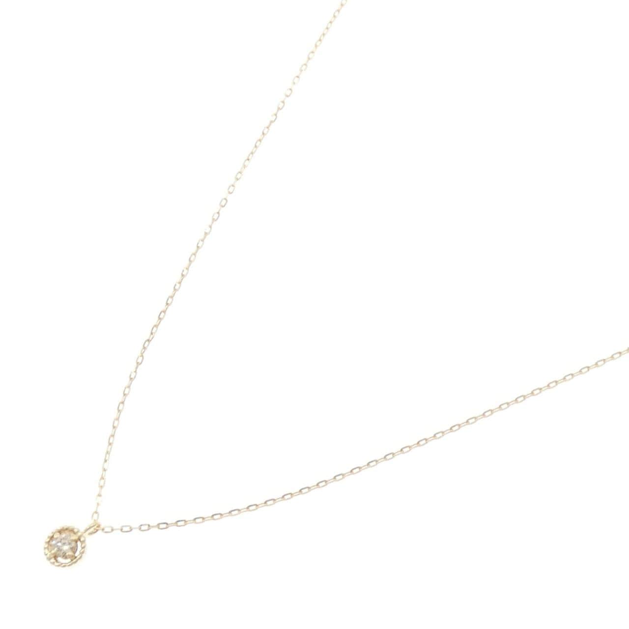 アガット ダイヤモンド ネックレス 0.03CT