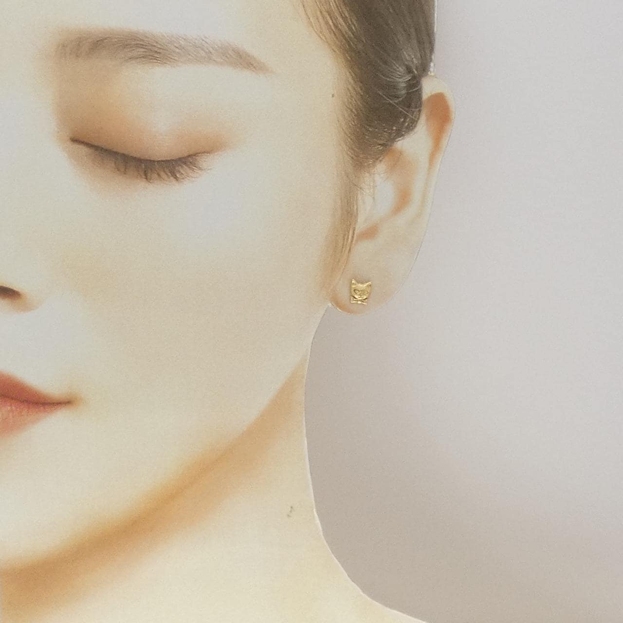 K18YG キャット ピアス