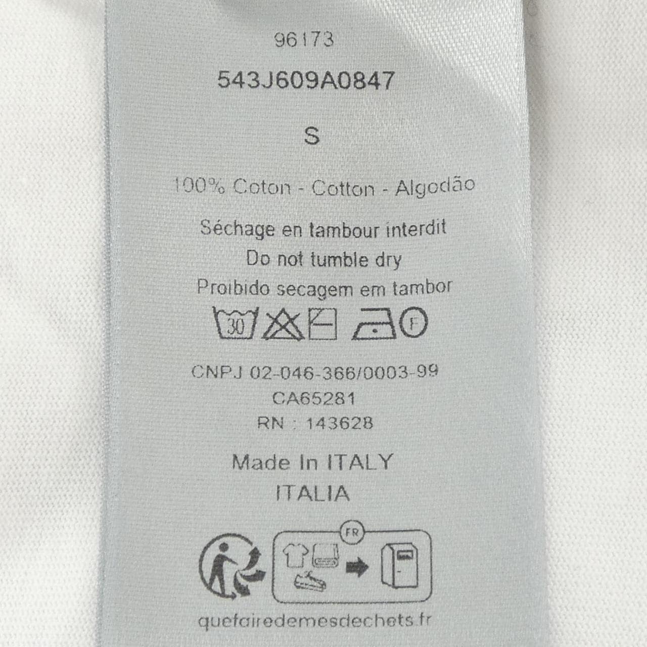 ディオール DIOR 543J609A0847 Tシャツ