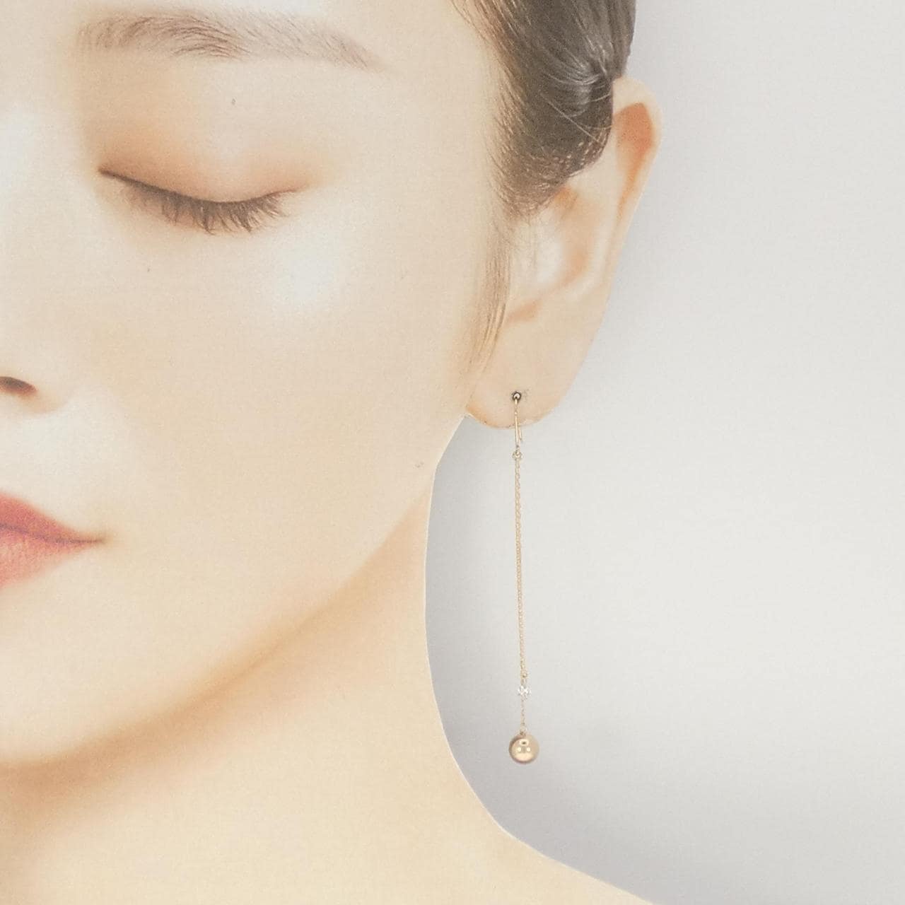K18PG ダイヤモンド ピアス 0.18CT