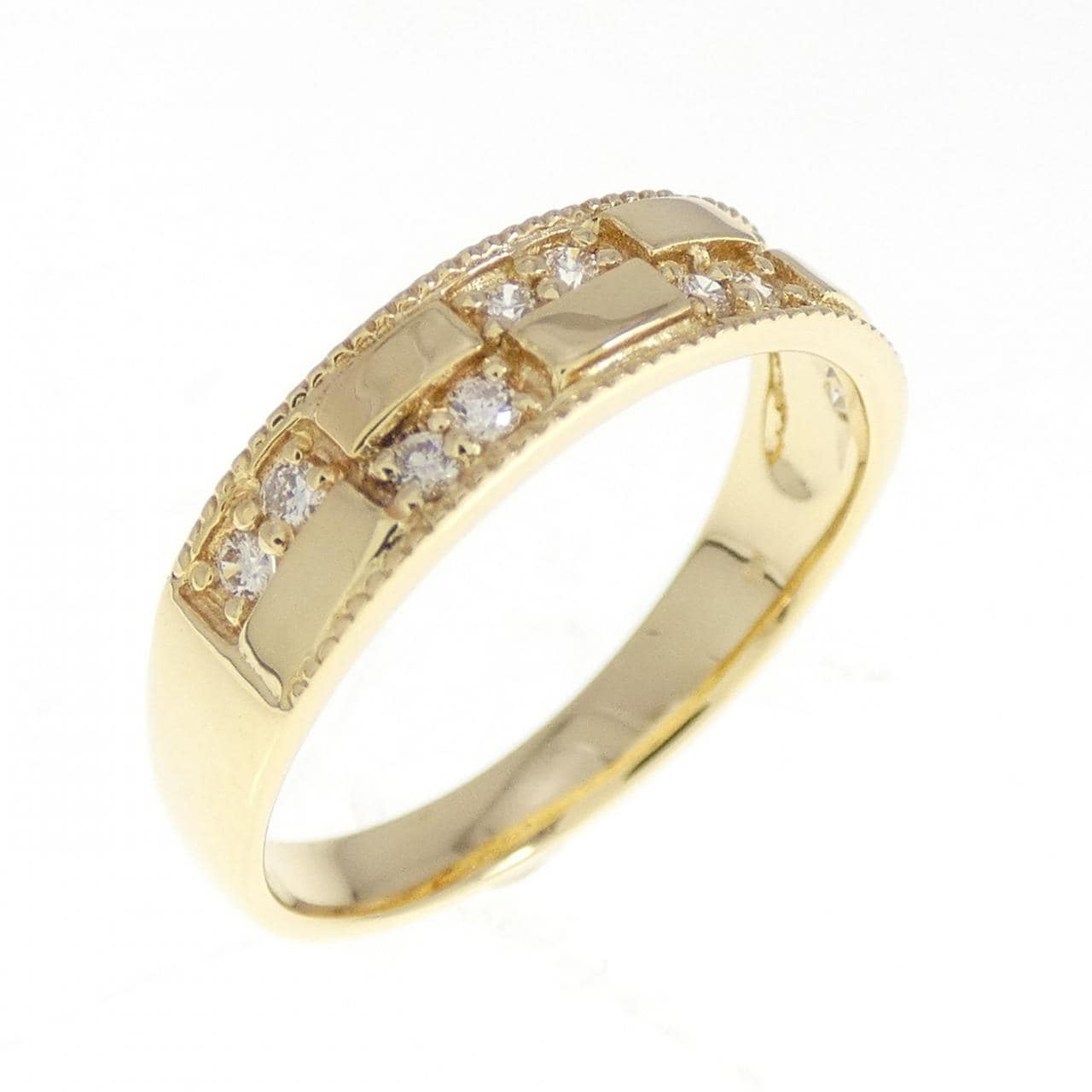 K18YG ダイヤモンド リング 0.12CT