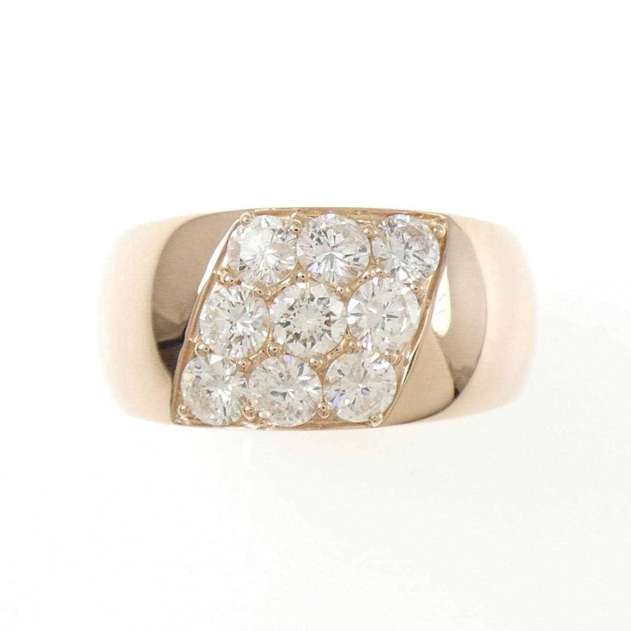 K18PG ダイヤモンド リング 1.00CT