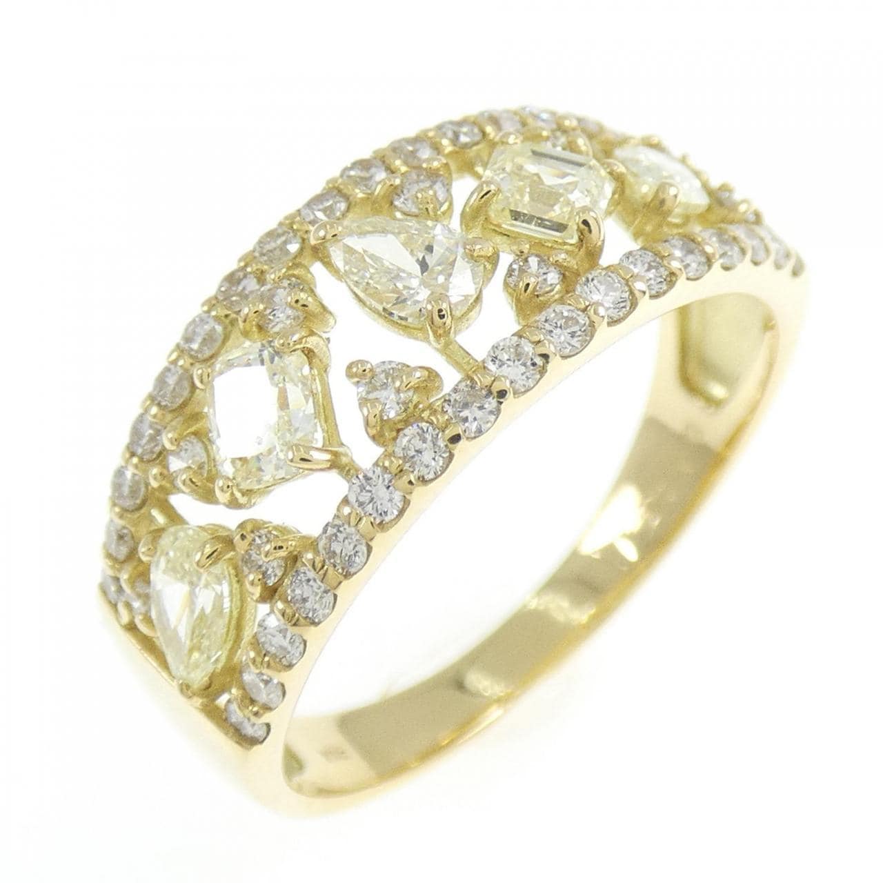 [BRAND NEW] K18YG Diamond ring 1.00CT