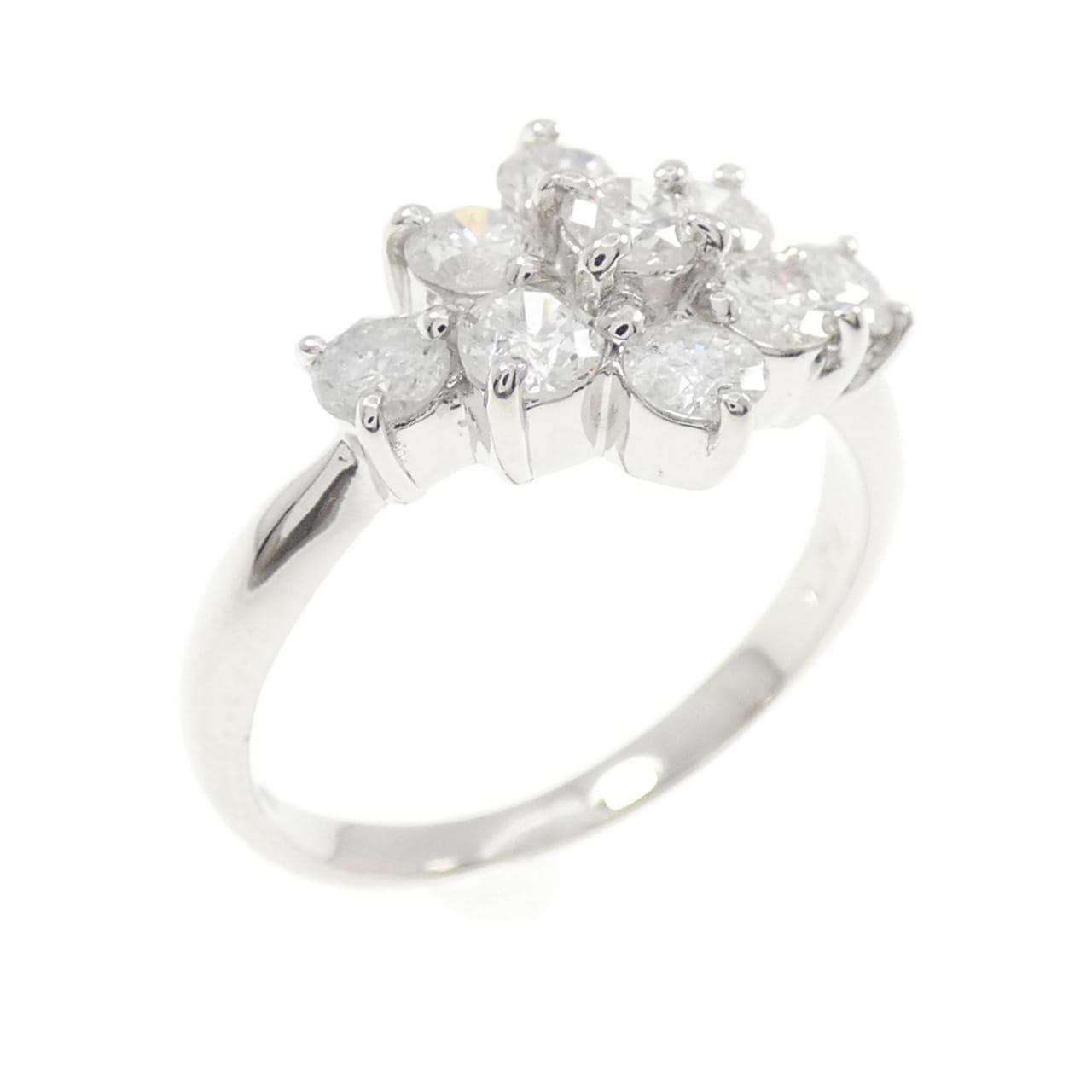 PT900 フラワー ダイヤモンド リング 1.02CT