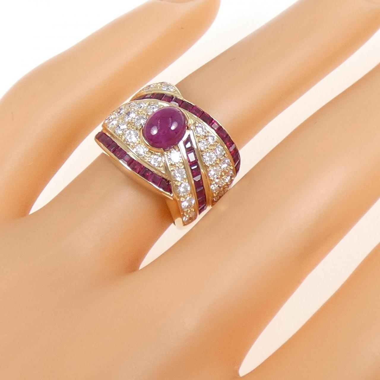 ジュネ ルビー リング 3.46CT
