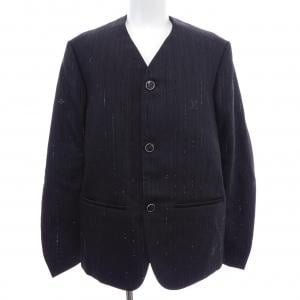 ルイヴィトン LOUIS VUITTON エンベリッシュドピンストライプVネック ジャケット HVFJ9EE40 ノーカラージャケット