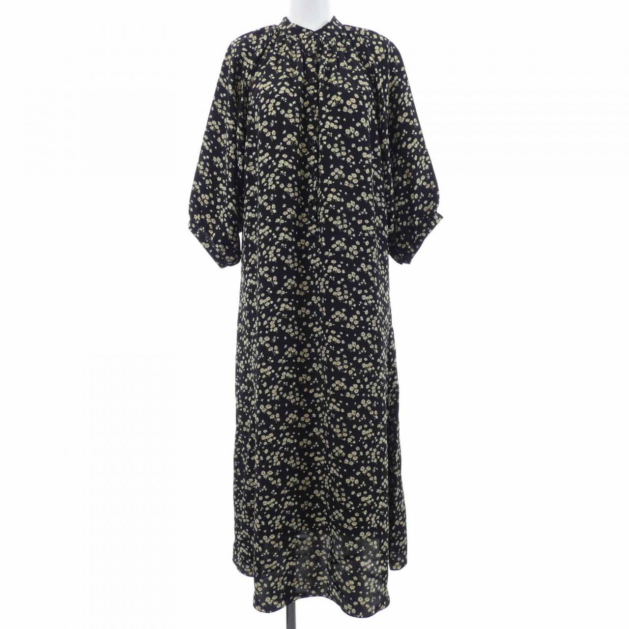 セリーヌ CELINE フォークボタンプラケット付きミディドレス 2R091564D ワンピース