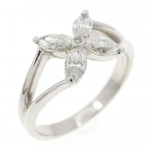 PT900 フラワー ダイヤモンド リング 0.50CT