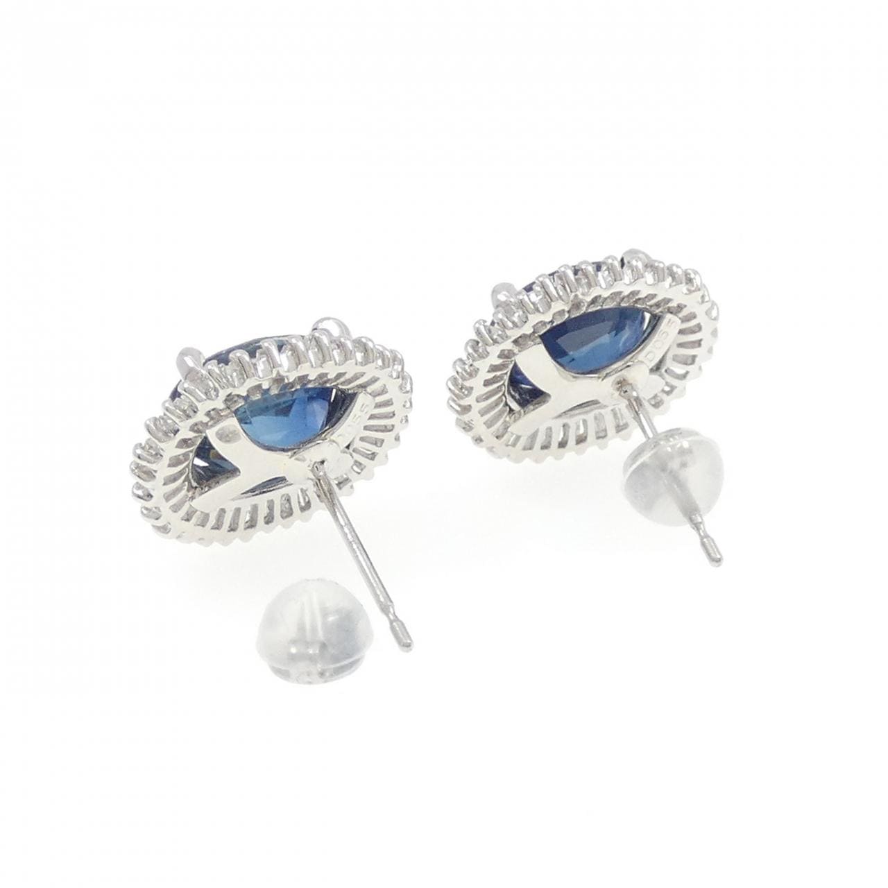 PT900 サファイヤ ピアス 6.446CT