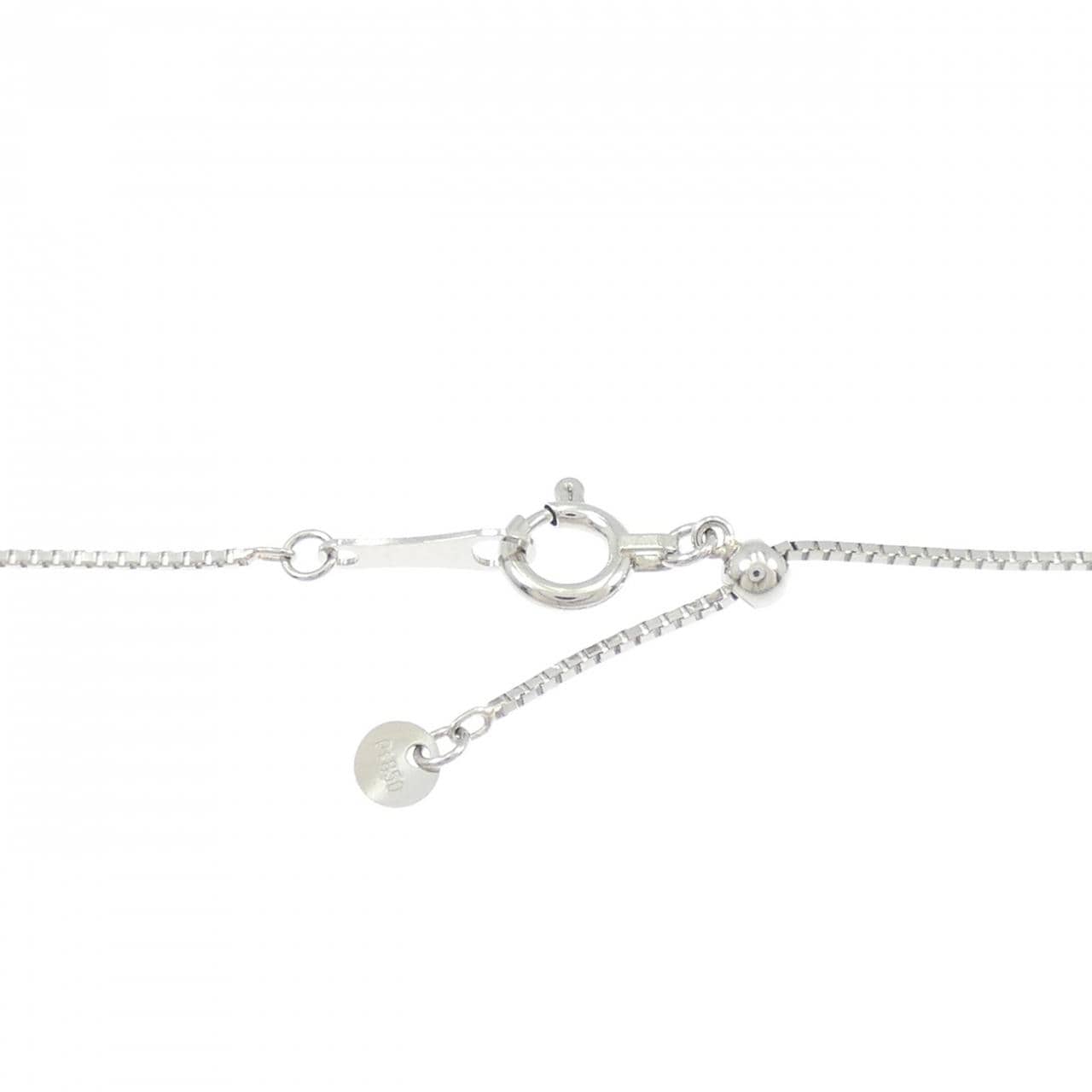 PT900/PT850 フラワー パライバトルマリン ネックレス 0.44CT