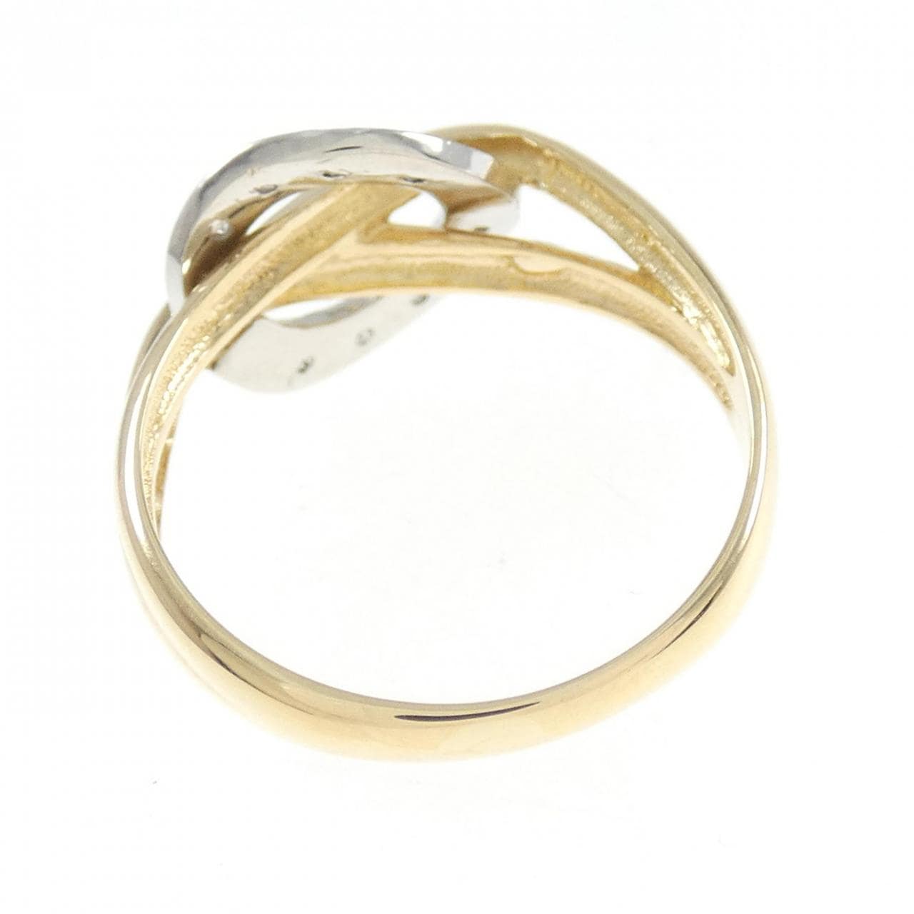 K18YG/PT900 Diamond ring