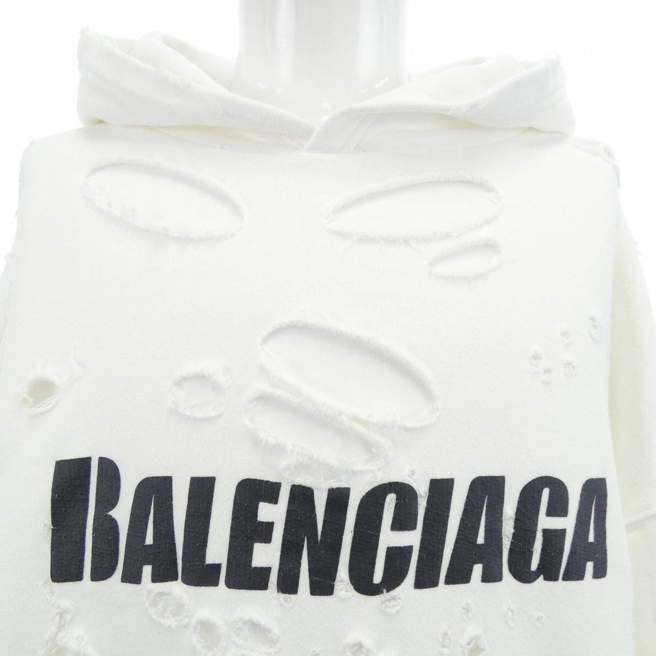 バレンシアガ BALENCIAGA キャップスデストロイドフーディープルオーバー 659403 TKVB6 UNISEX パーカー