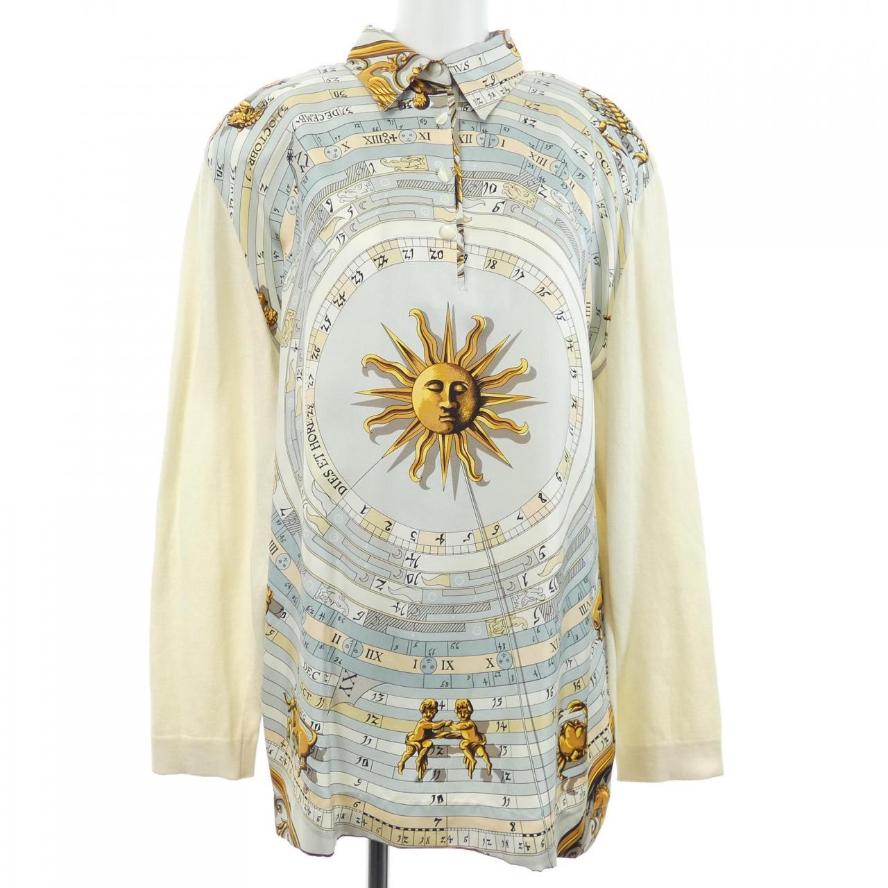 【ヴィンテージ】エルメス HERMES DIES ET HORE ツイルレーヌ. トップス