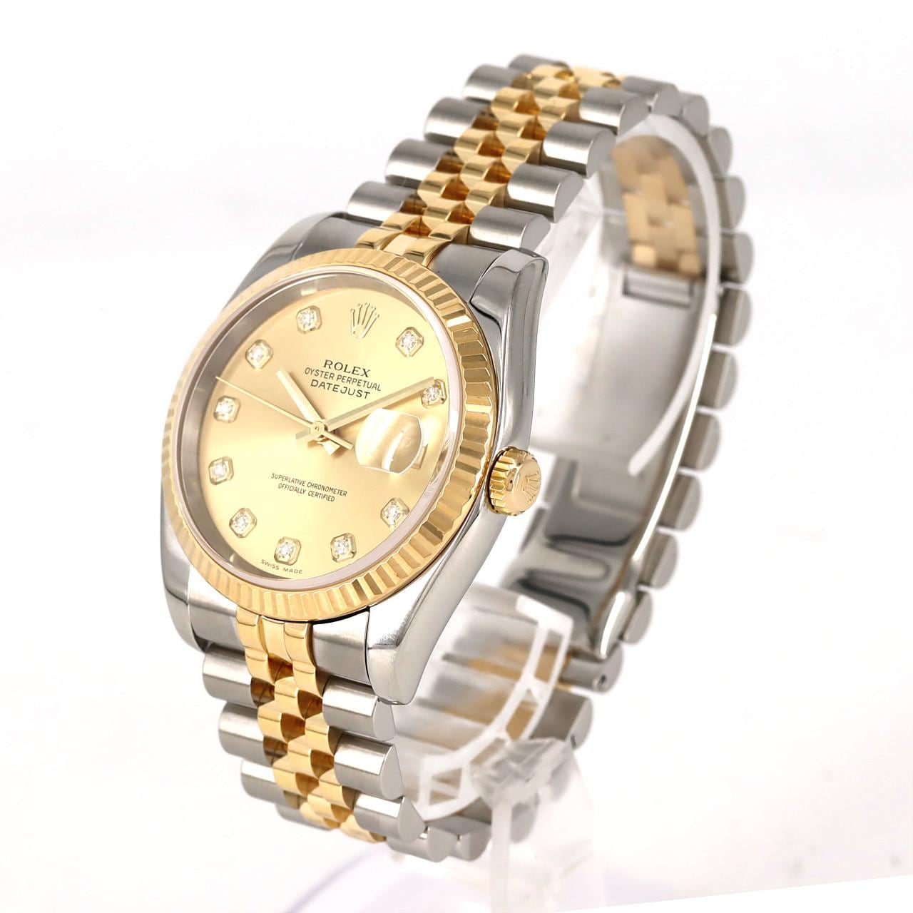 ロレックス デイトジャスト 116233G SSxYG 自動巻 F番