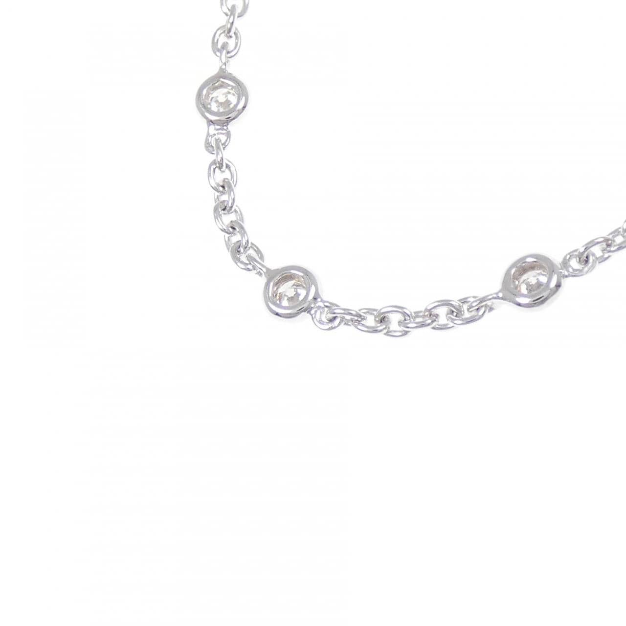 K18WG ダイヤモンド ネックレス