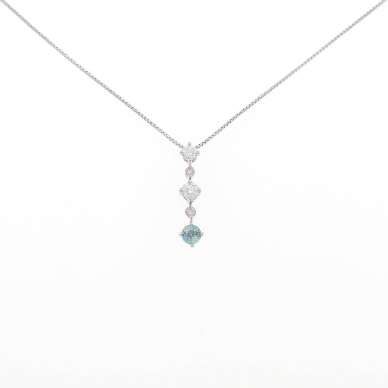 PT900/PT850 グランディディエライト ネックレス 0.25CT