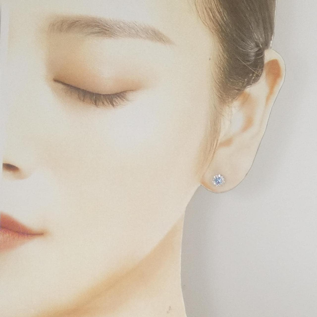 PT900 アクアマリン ピアス 0.14CT