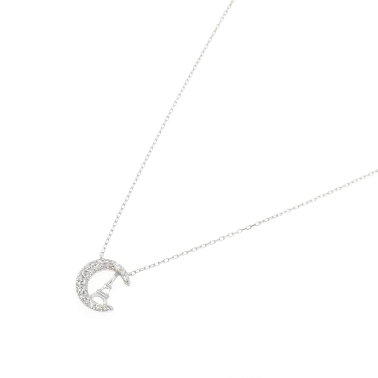 K18WG ダイヤモンド ネックレス 0.20CT