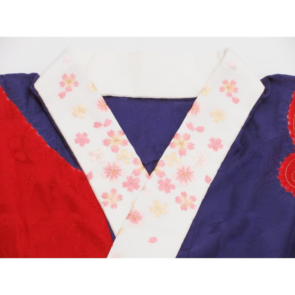 長衫振袖金彩加工抽皺