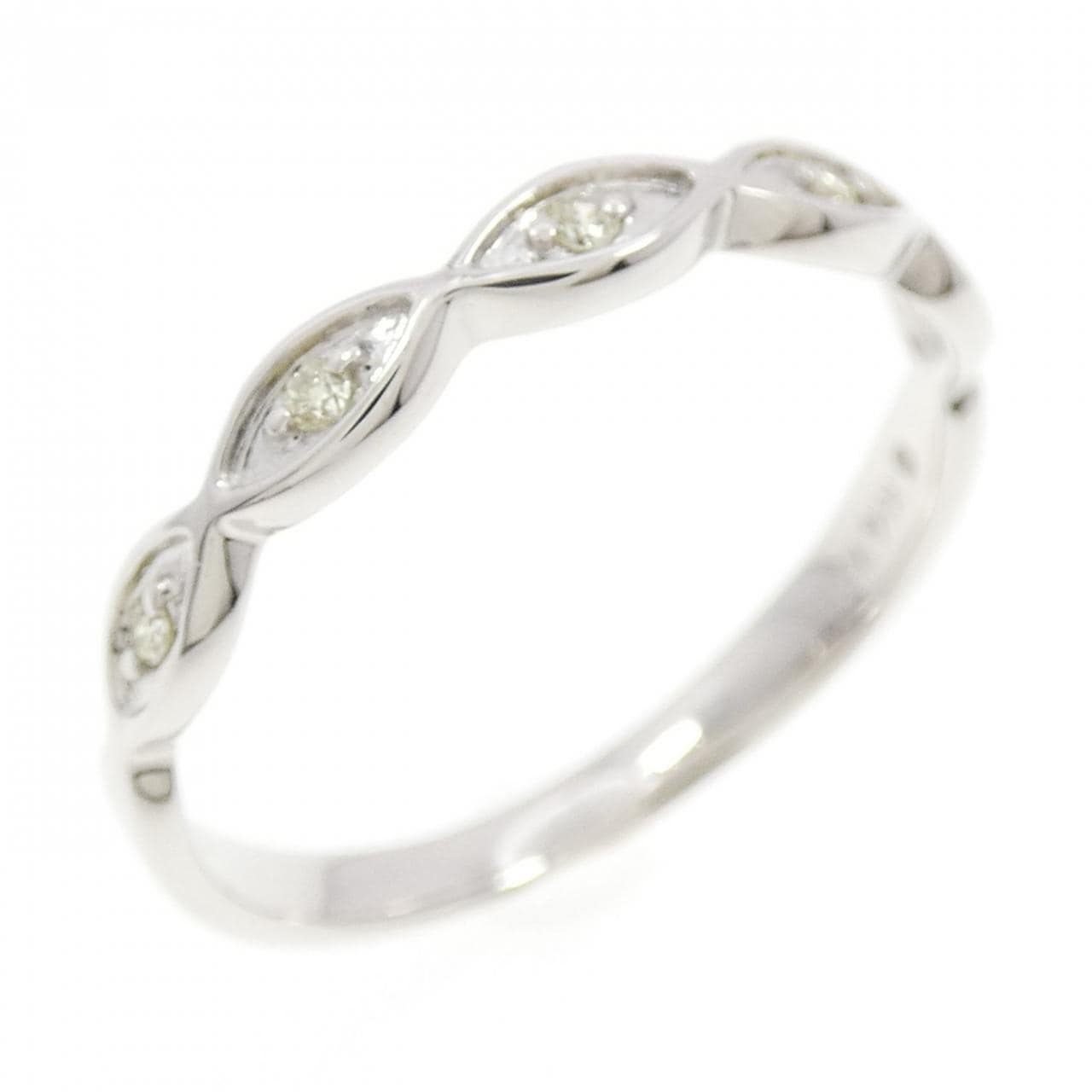 K14WG ダイヤモンド リング