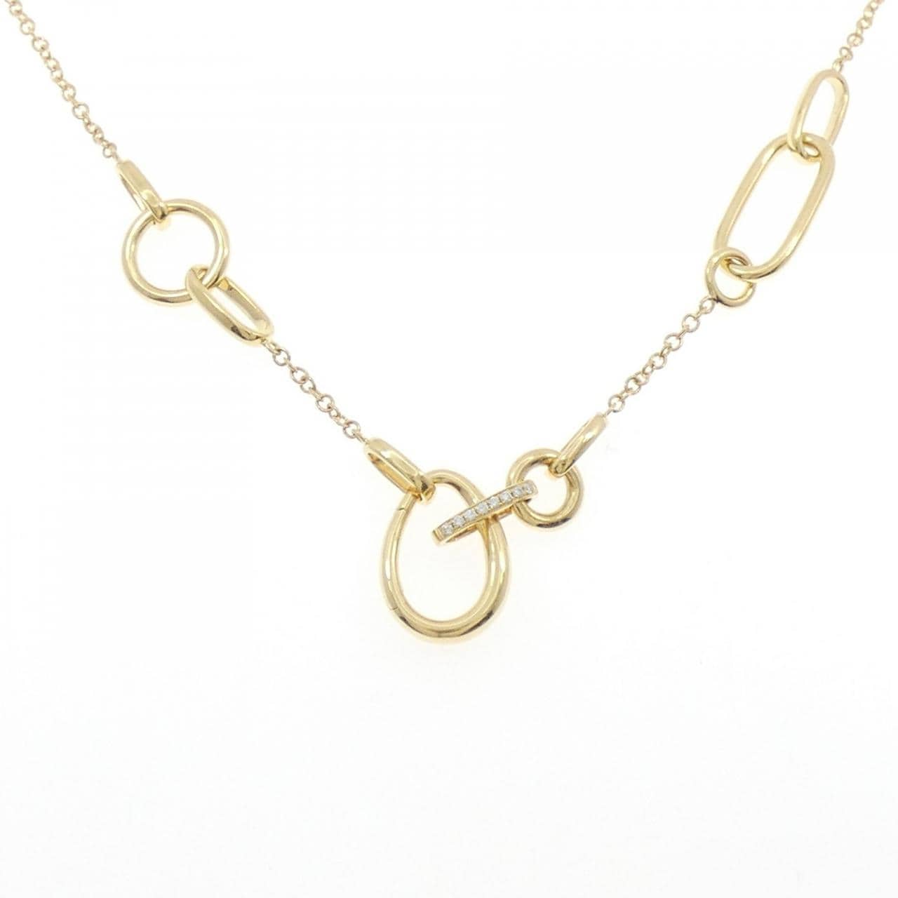K18YG ダイヤモンド ネックレス 0.086CT
