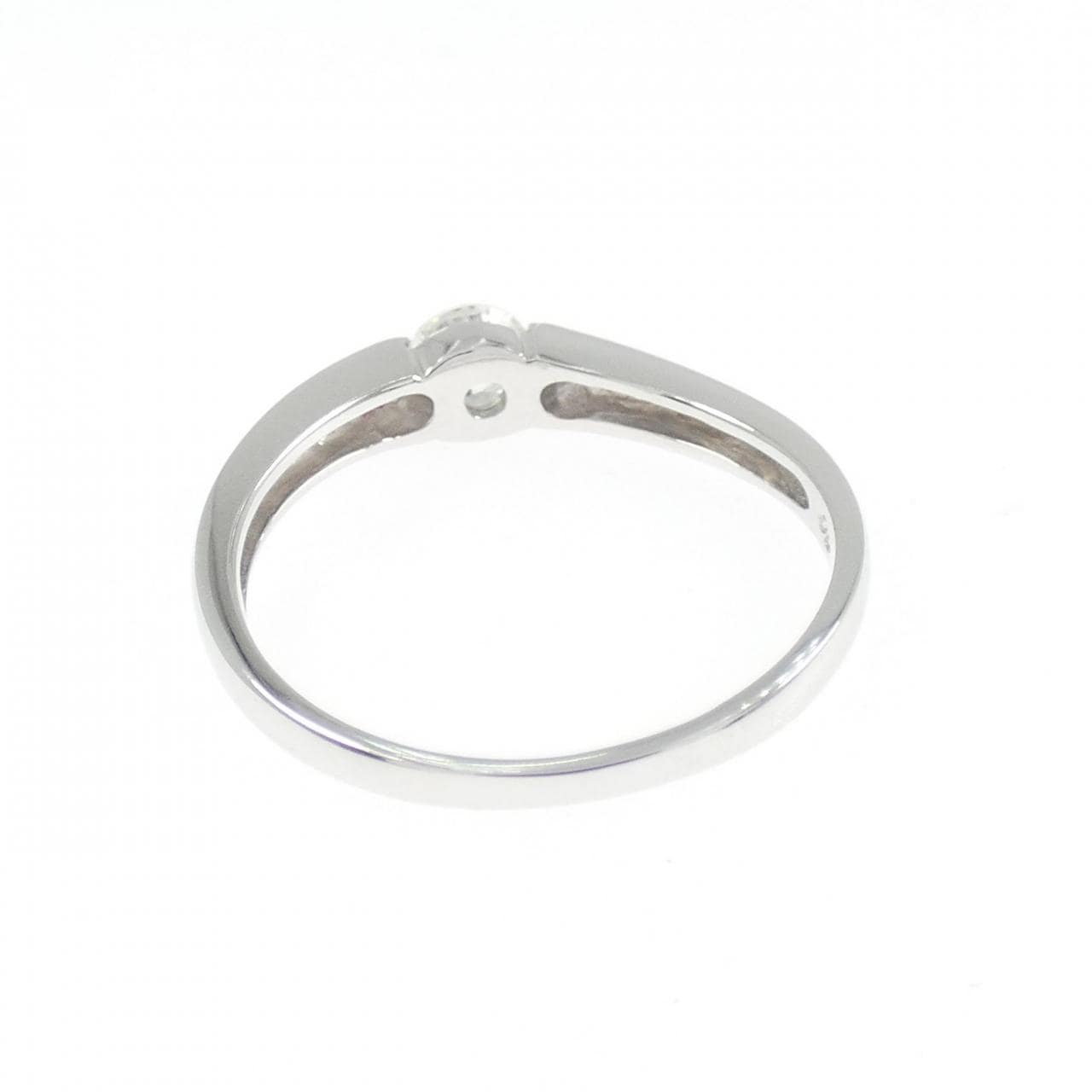 K18WG ソリティア ダイヤモンド リング 0.23CT