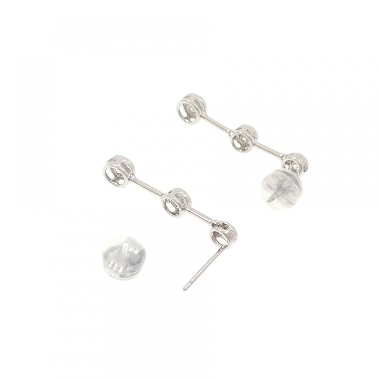 K14WG ダイヤモンド ピアス 0.20CT