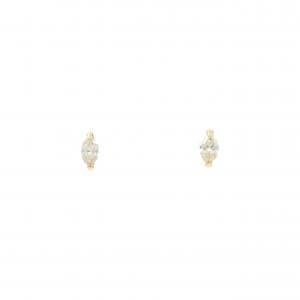 【新品】K18YG ダイヤモンド ピアス 0.14CT