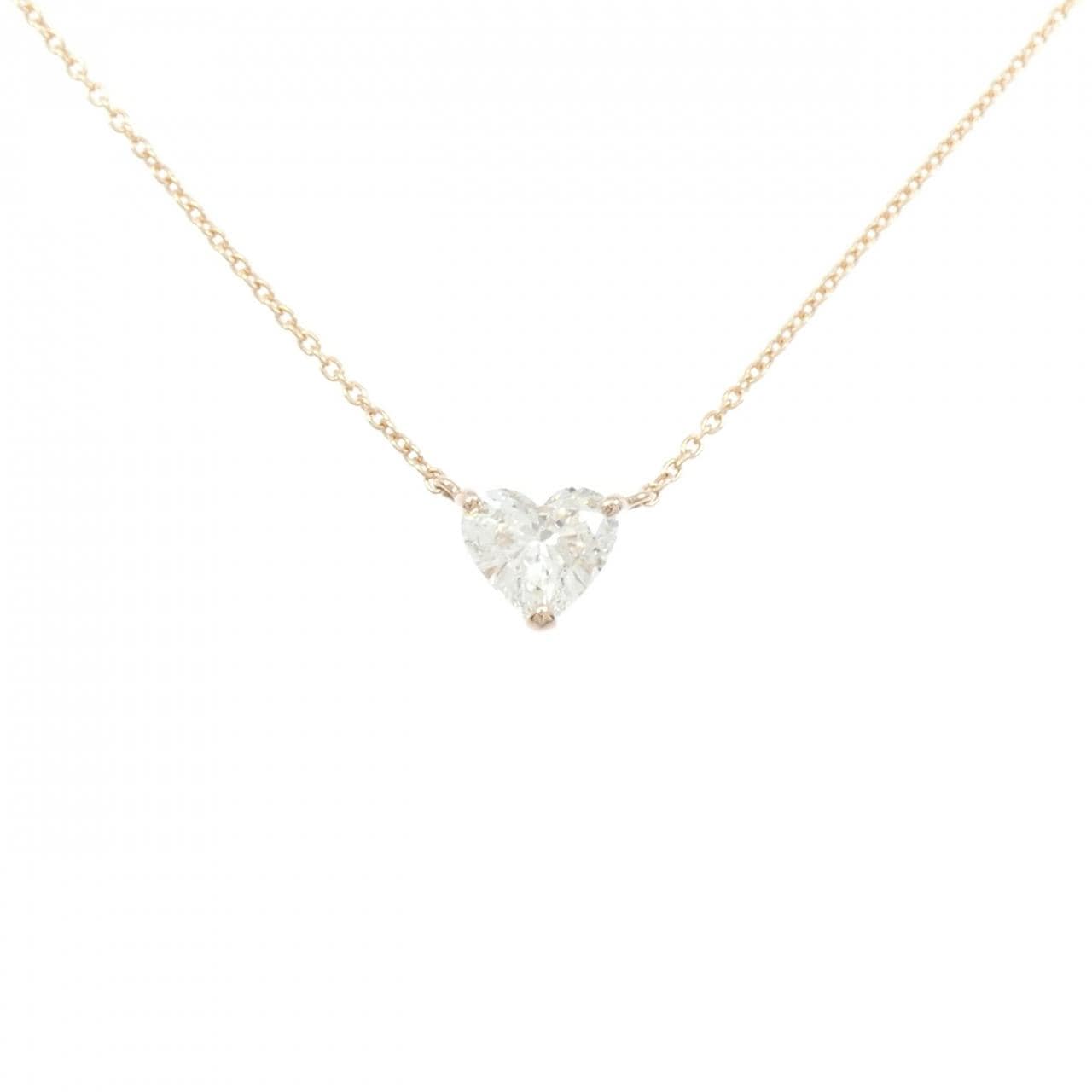 【リメイク】K18PG ダイヤモンド ネックレス 0.579CT J SI2 ハートシェイプ
