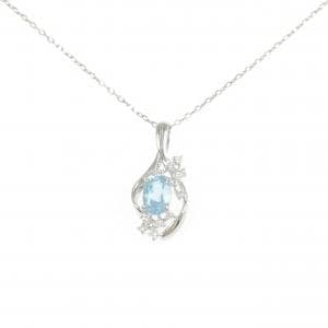 PT900/PT850 ブルートパーズ ネックレス 1.15CT