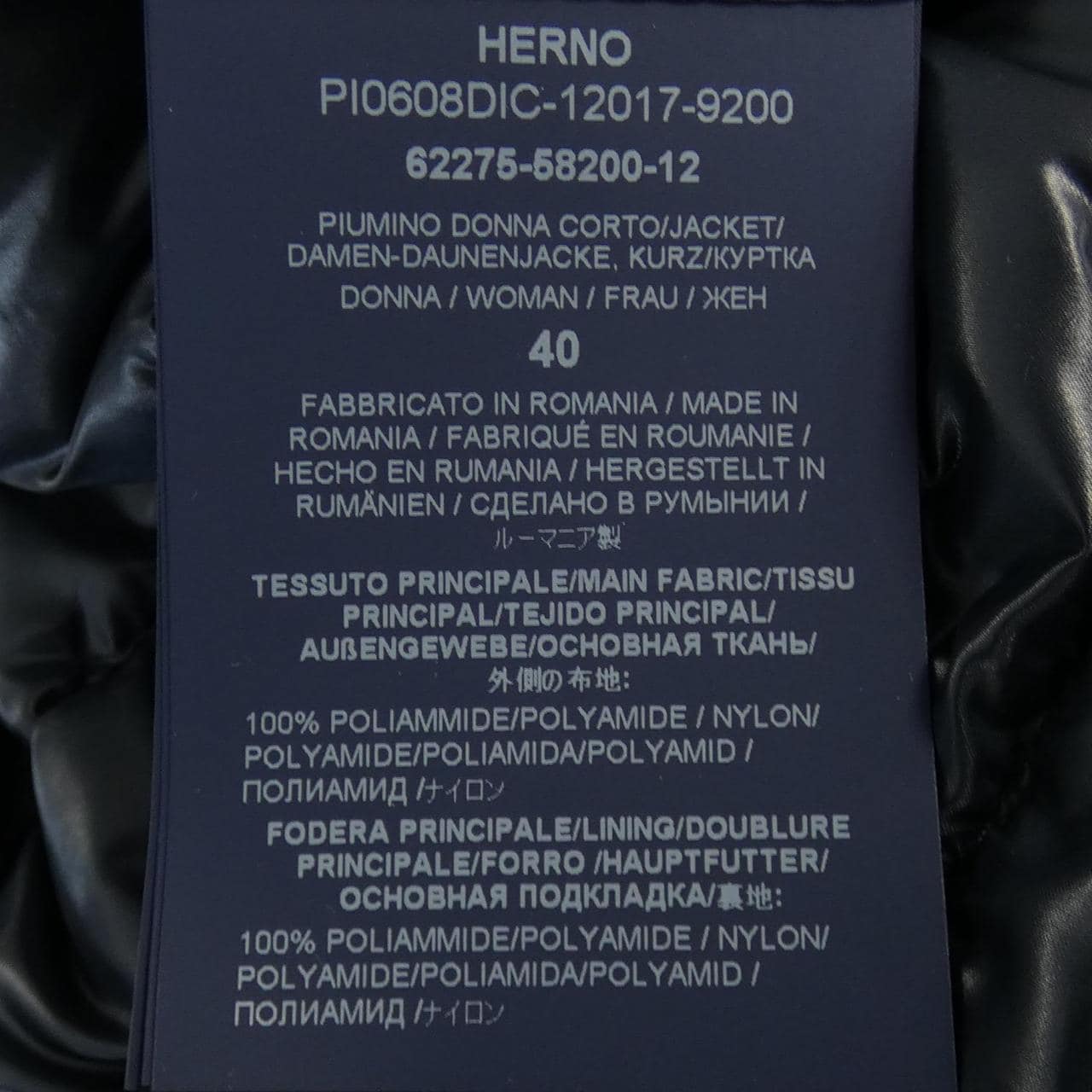 ヘルノ Herno PI0608DIC 12017 ダウンジャケット