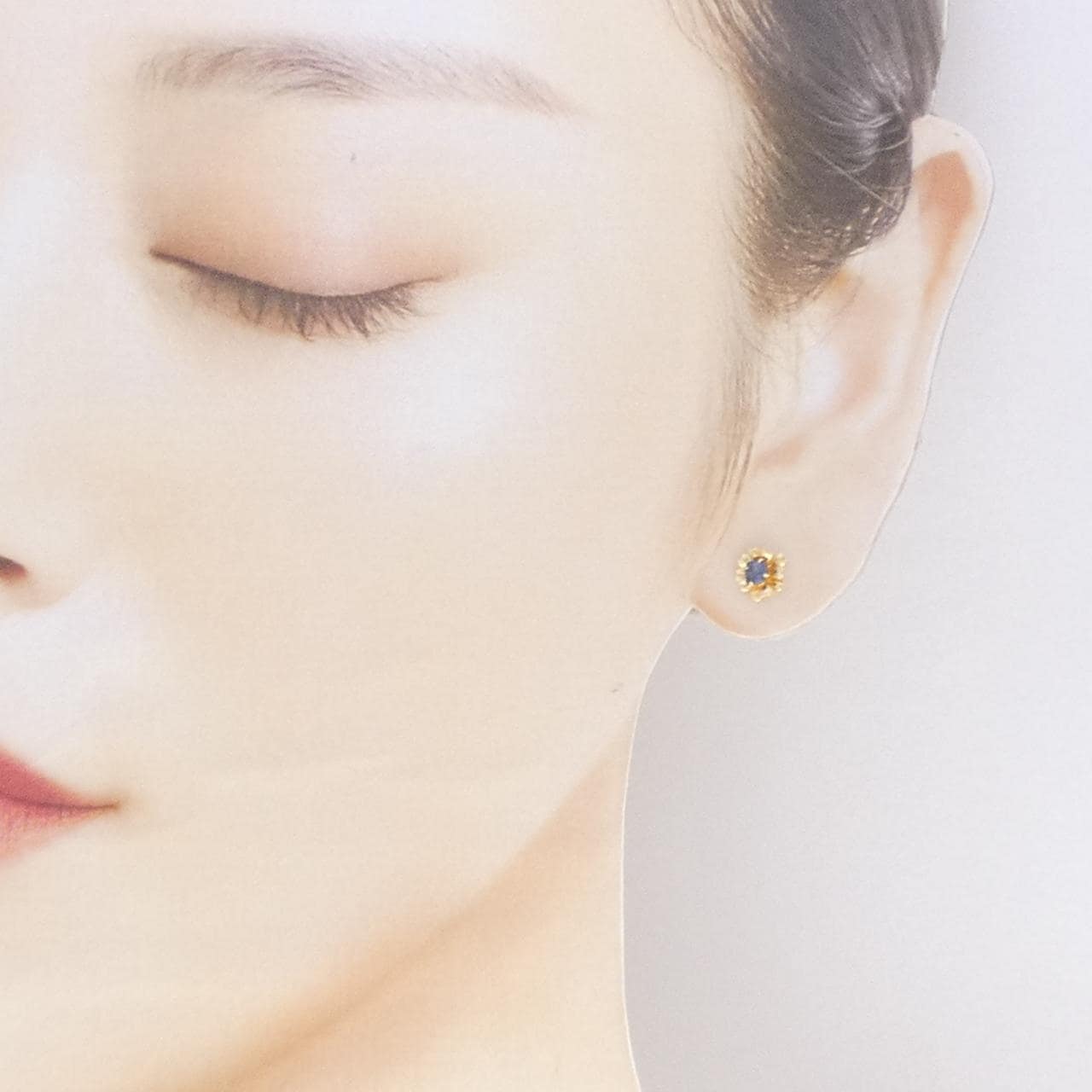 K18YG サファイヤ ピアス