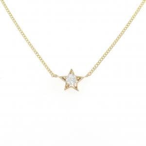 K18YG スター ダイヤモンド ネックレス 0.12CT