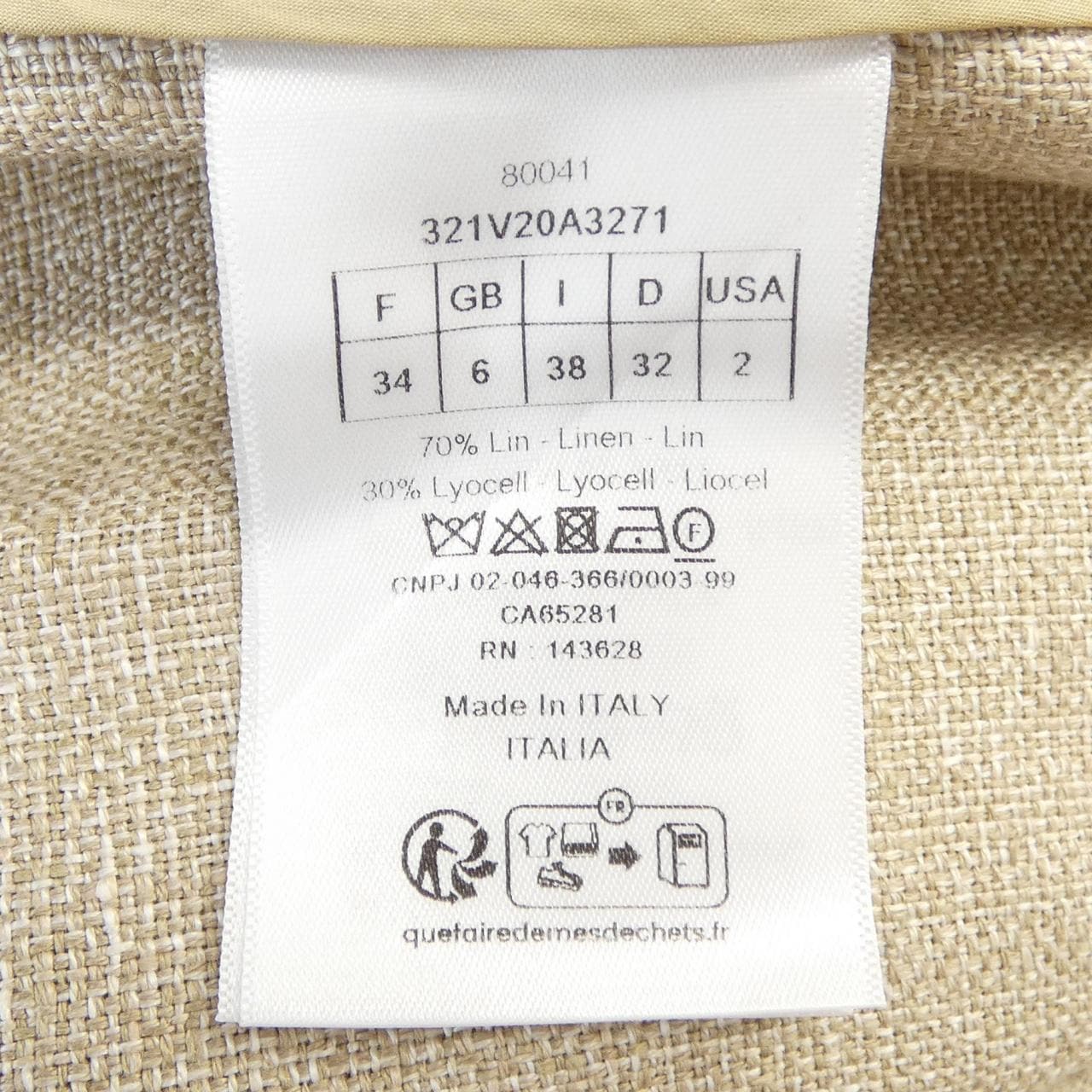 クリスチャンディオール CHRISTIAN DIOR 321V20A3271 ジャケット