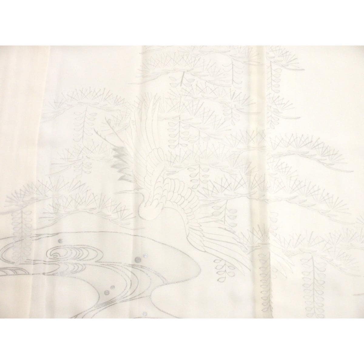 【未使用品】長襦袢　友禅銀彩加工