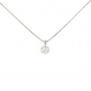 PT900 ソリティア ダイヤモンド ネックレス 0.509CT