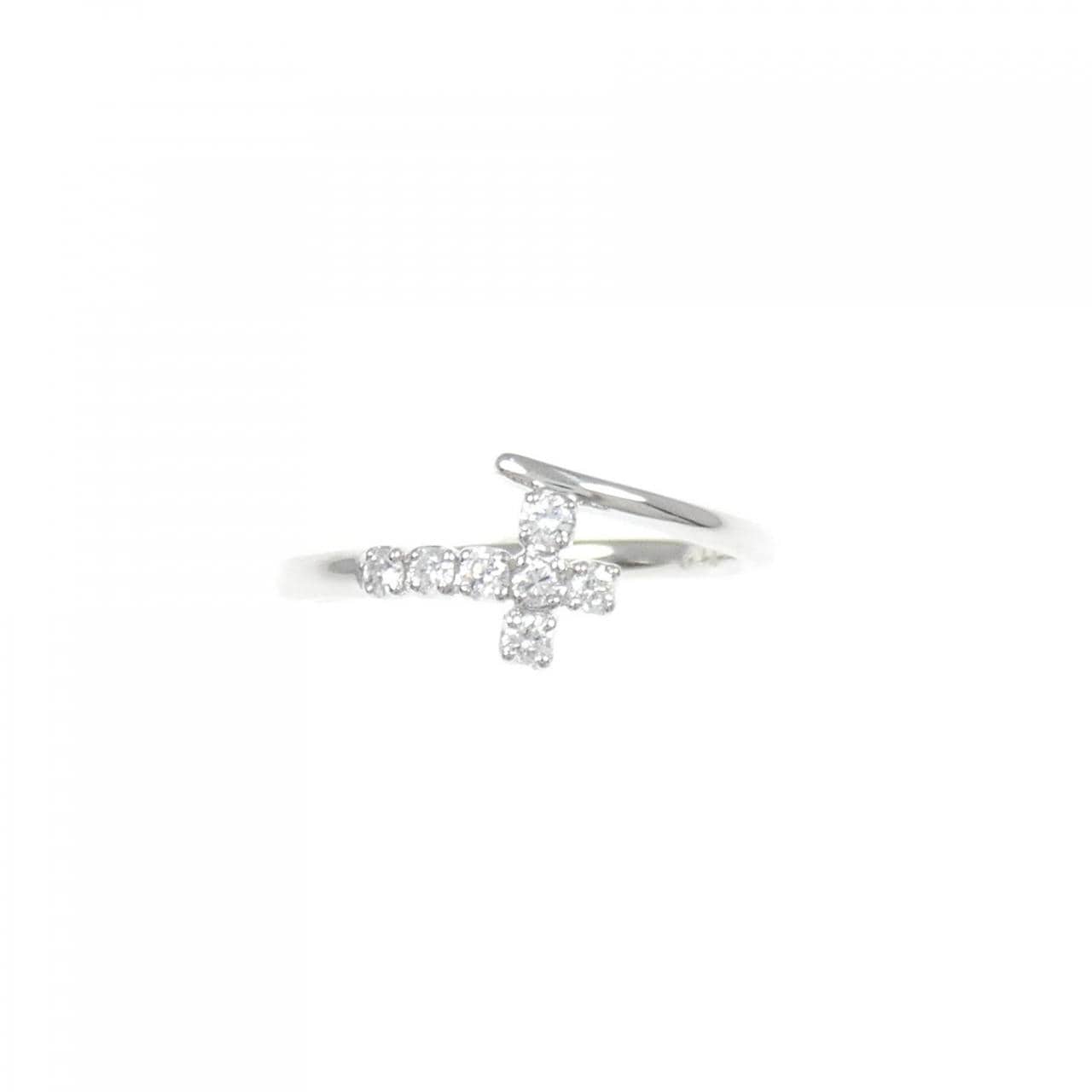 PT900 クロス ダイヤモンド リング 0.14CT