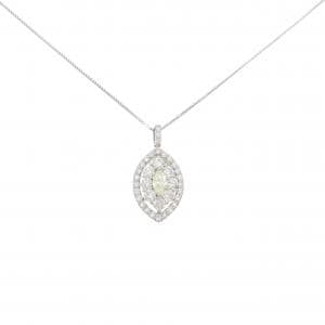【新品】PT900/PT850 ダイヤモンド ネックレス 1.00CT