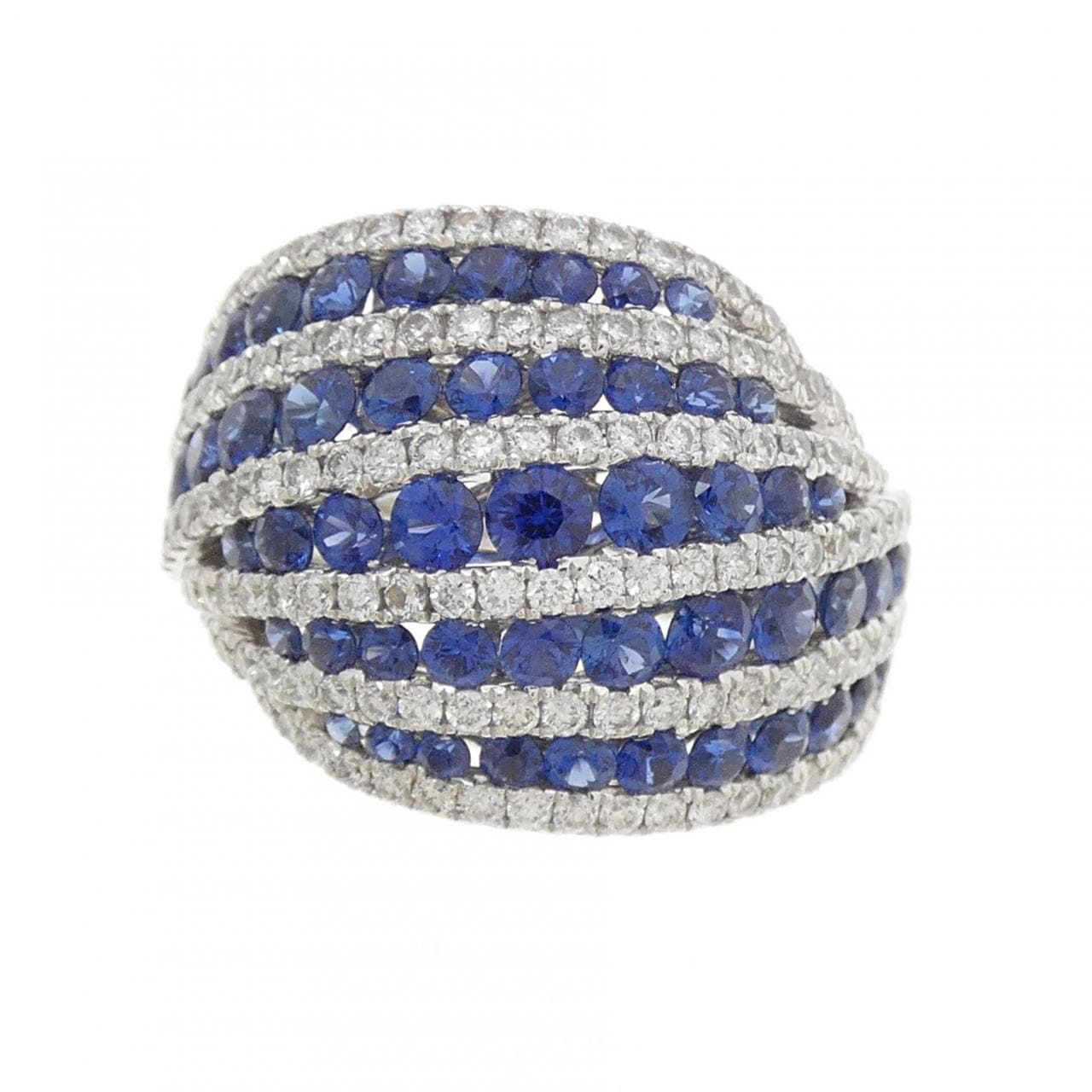 750WG サファイヤ リング 2.49CT