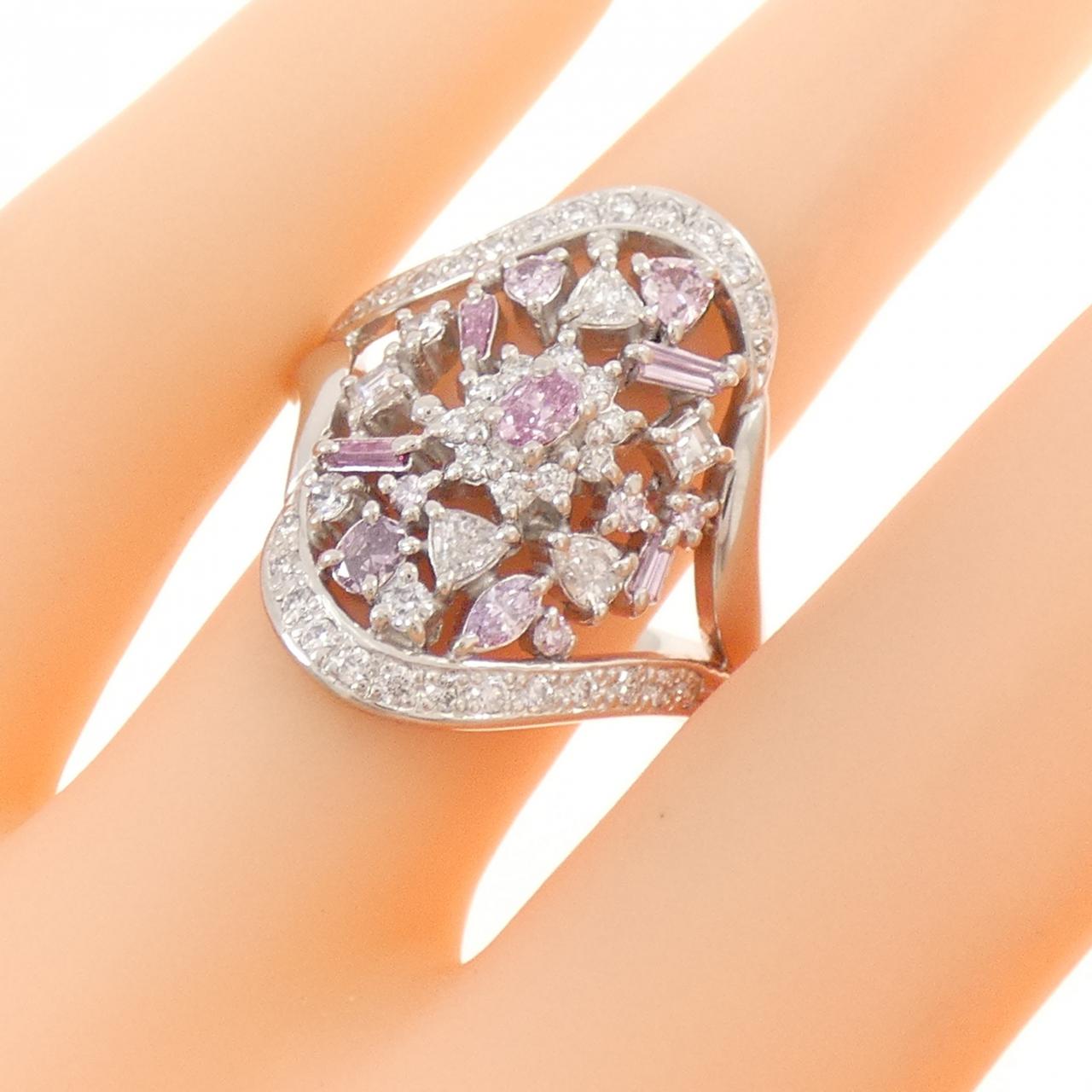 PT900 ダイヤモンド リング 0.084CT FIPP SI2 オーバルカット