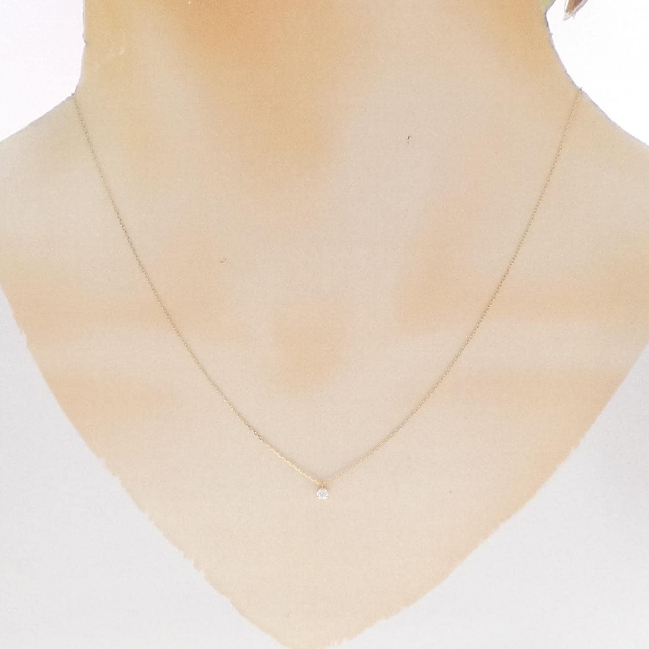 アガット ダイヤモンド ネックレス 0.05CT