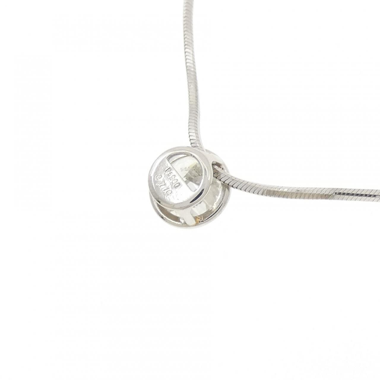 PT900/PT850 ソリティア ダイヤモンド ネックレス 0.710CT