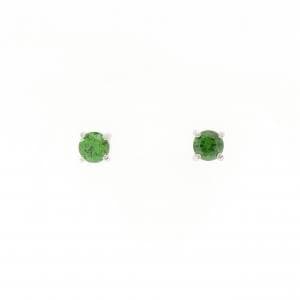 PT900 デマントイドガーネット ピアス 0.68CT