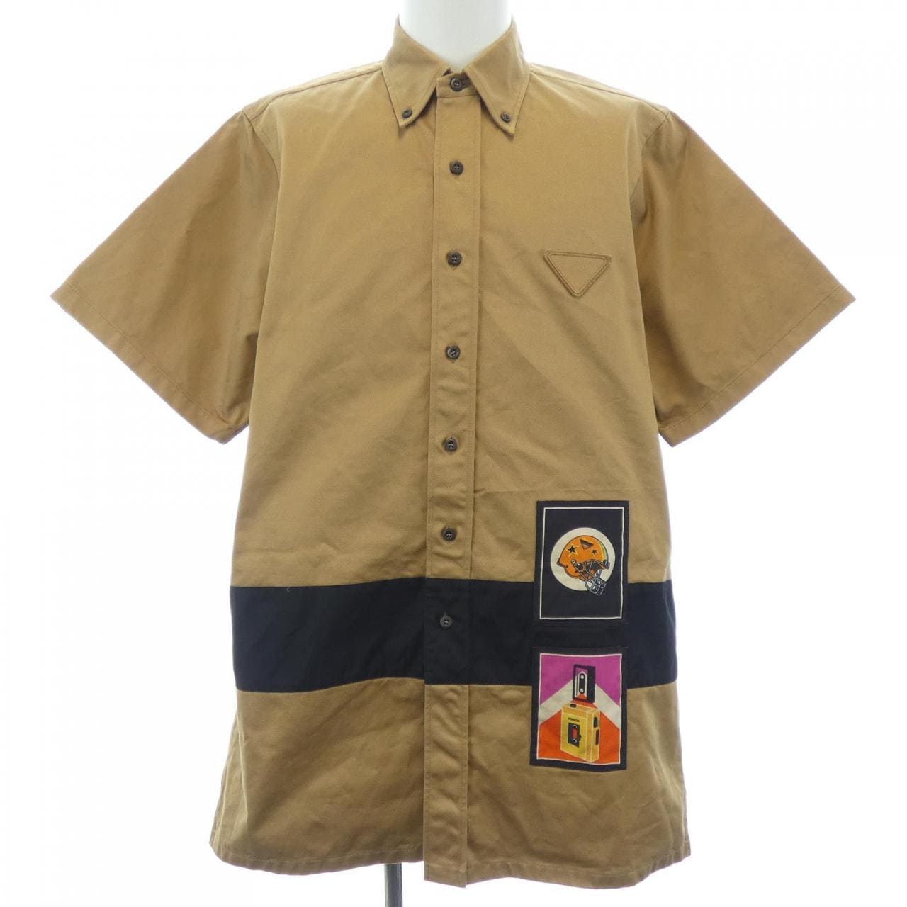 プラダ PRADA トライアングルロゴ UCS361 S201 1UPX S／Sシャツ