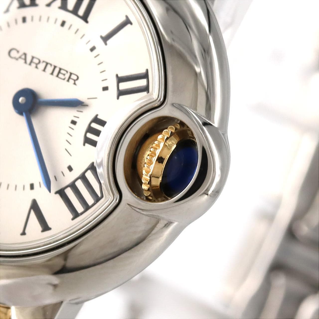 カルティエ バロンブルーSM コンビ W69007Z3/W2BB0010 SSxYG クォーツ
