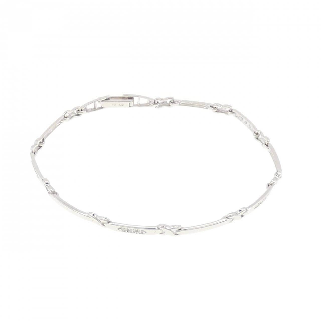 K18WG ダイヤモンド ブレスレット 0.12CT